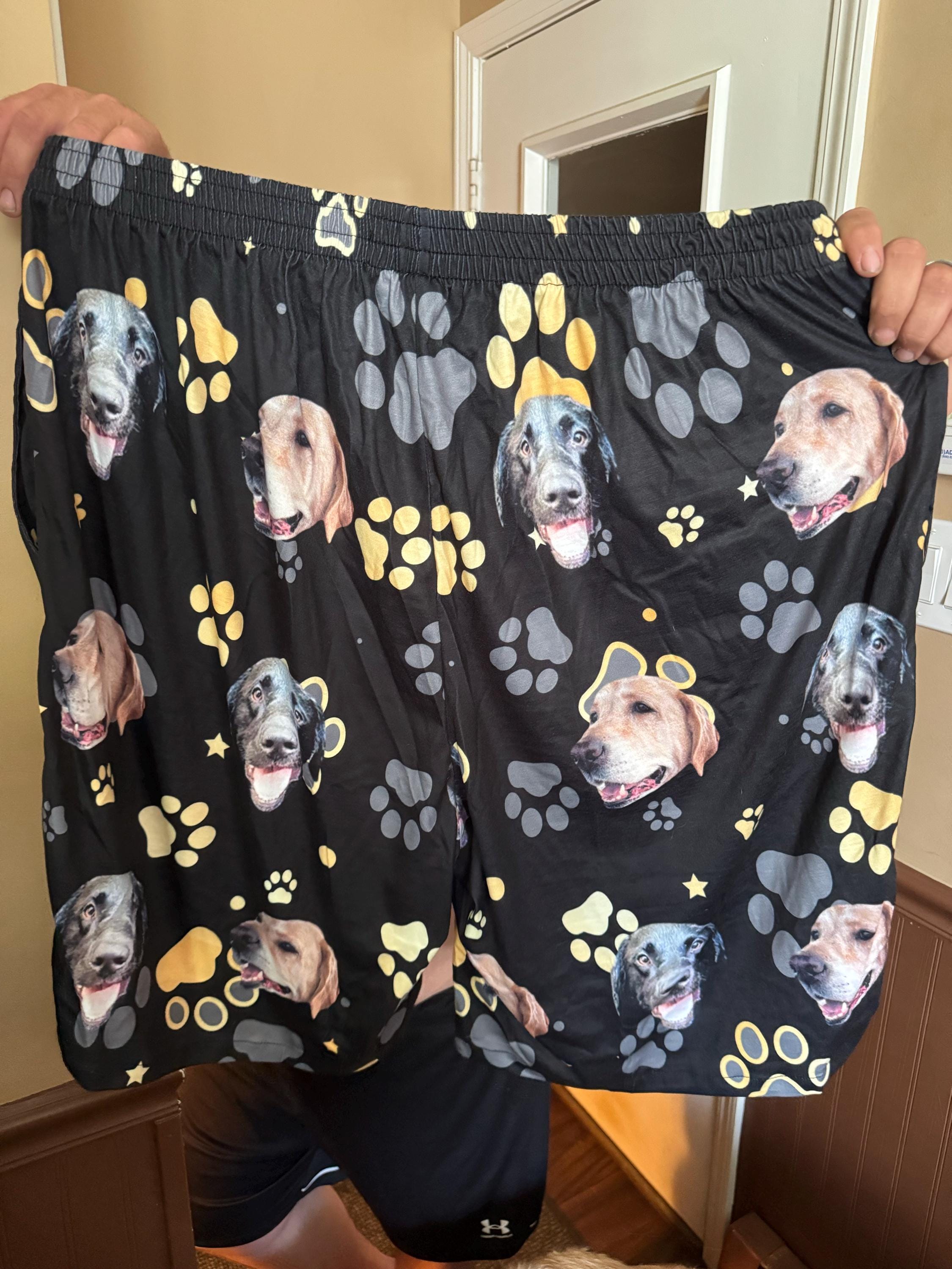 Custom Face Pajama Shorts,Personalized Pajama Trousers for MenWomen,Custom Pet Picture Couple Pajama Pants,Father's Day Pants,Birthday Gift