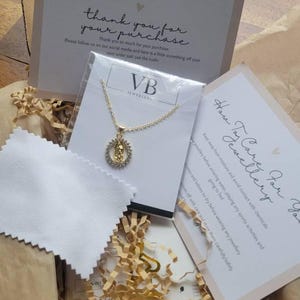 18k Gold Plated Virgin Mary Necklace | Our Lady Of Guadalupe Necklace | Minimalist Pendant | Dainty Layering Necklace | Gift For Her