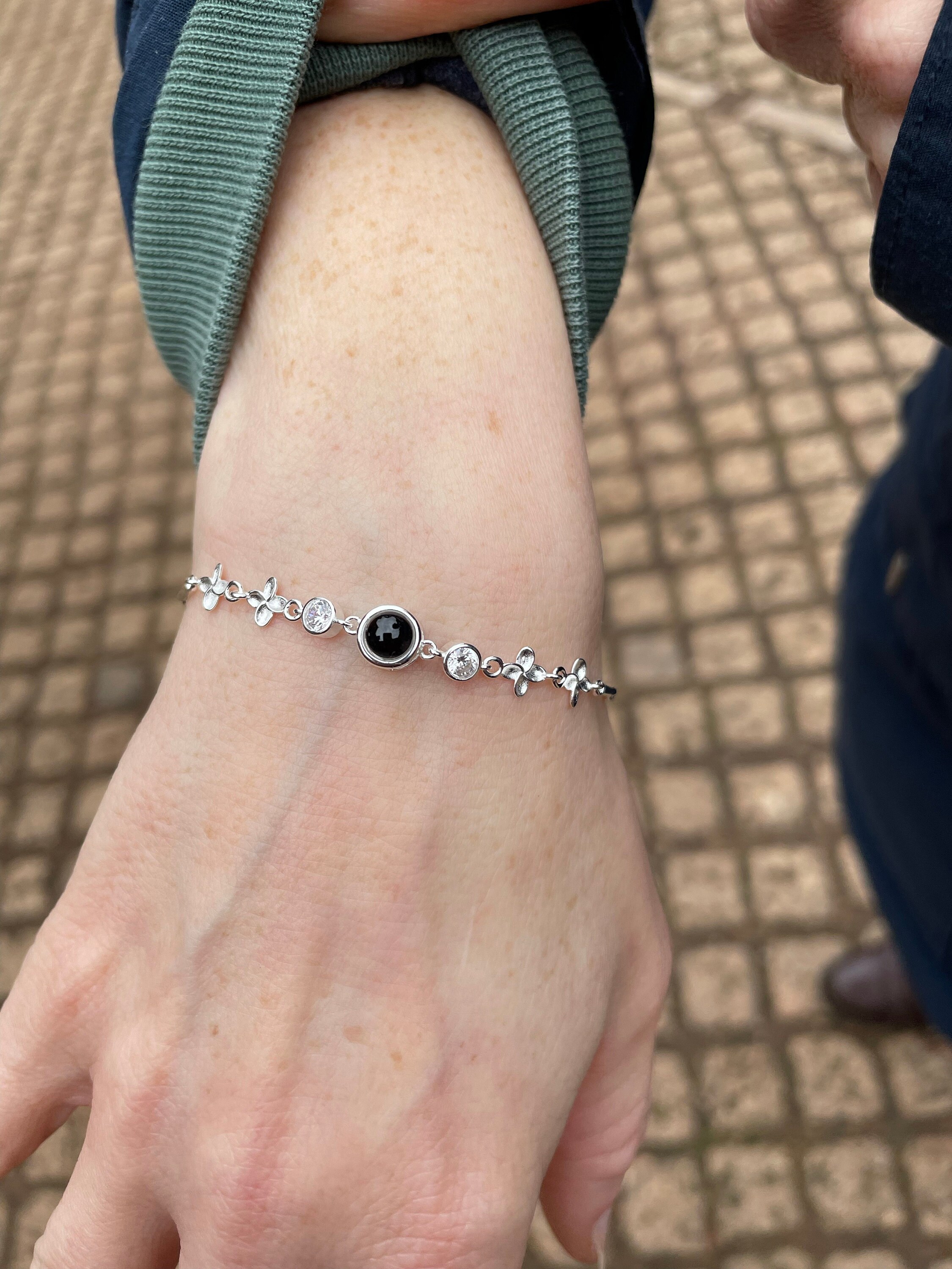 Custom Photo Projection Bracelet,Personalized Photo Bracelet, Couple Bracelets,Custom Memorial Picture Jewelry,Best Friend Gift,Gift for Her