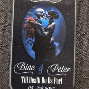 Personalized Magnet Bottle Opener, Custom Party Gifts, Retirement Favor, 35th, 40th, 50th, 60th Black Gold Themed, Anniversary Souvenir,