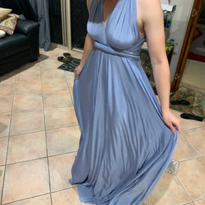 infinity dress dusty blue