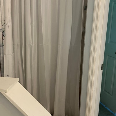 Shower Curtain Liner Extra Long, Custom Odd Size Wide Waterproof 84 96 108 120 Inch Stall Claw ...