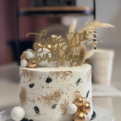 Personalized Happy Birthday Cake Topper // Happy Birthday Party ...