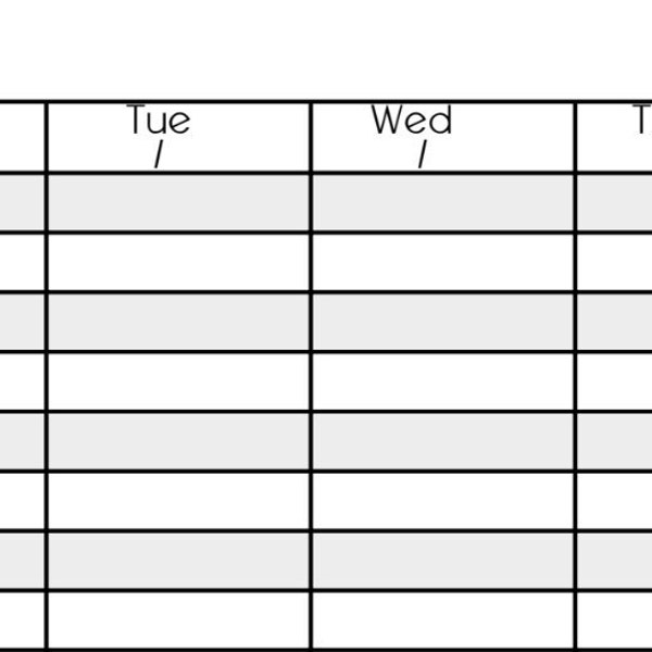 90-day Challenge Tracker Printable PDF, Landscape, Instant Download ...