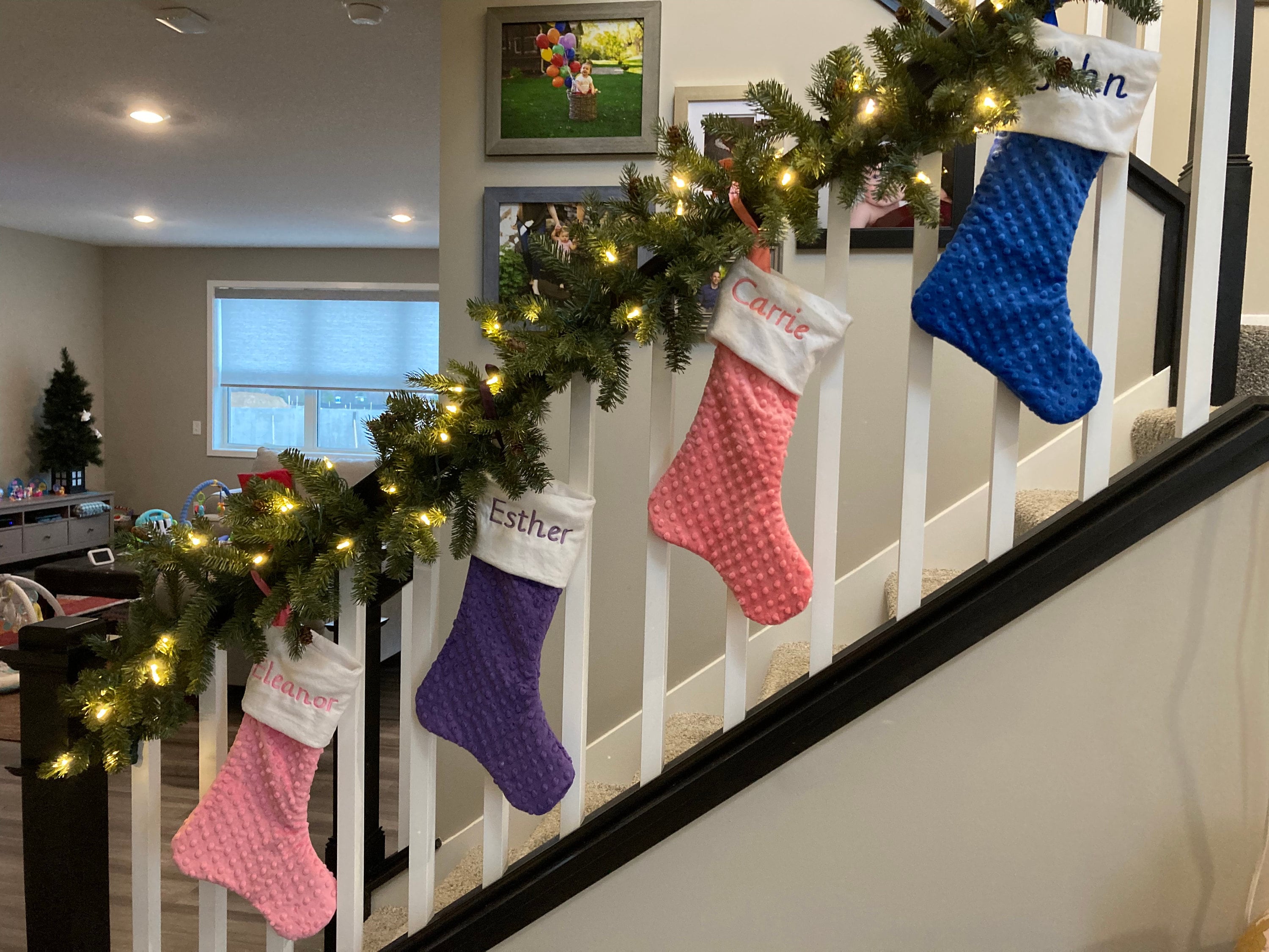 Personalized Christmas Stocking, Make Your Own Christmas stocking, Purple Christmas gift, Amethyst Christmas Stocking, Rainbow Christmas