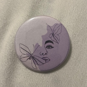 Purple Aesthetic Button Pins