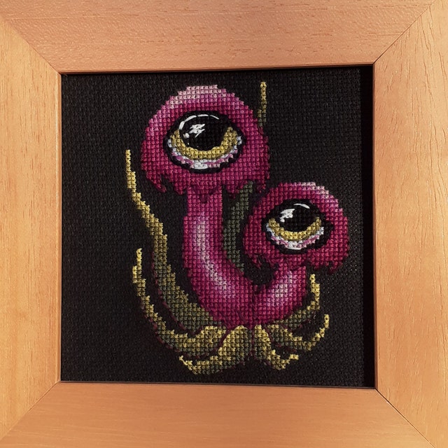 Anime cross stitch pattern Nagai Monster PDF - Inspire Uplift