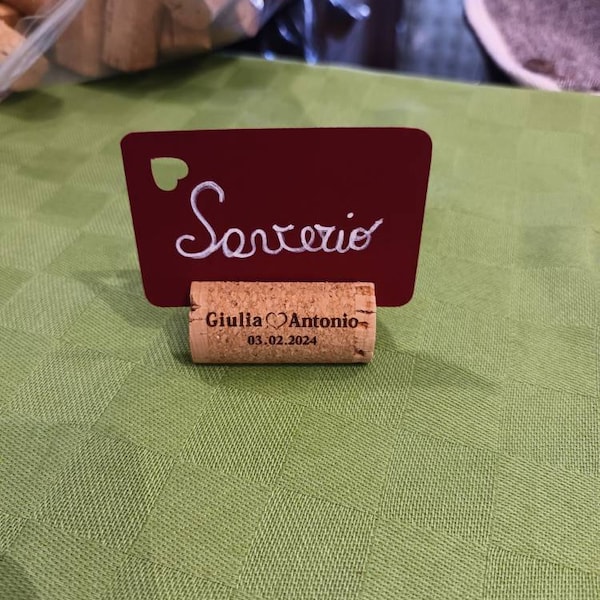 Wine Cork Place Card Holders for Rustic Wedding, Parties, and Table ...