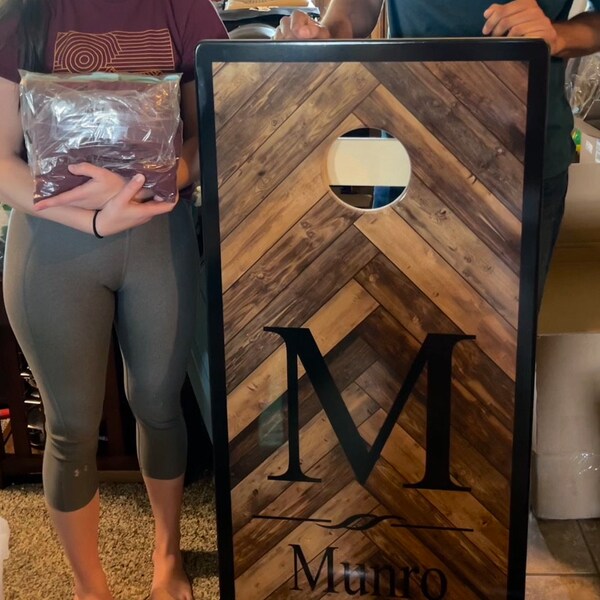 Premium Eagle American Flag Cornhole Boards