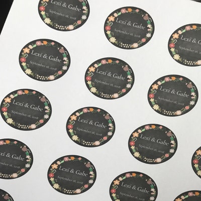 50% OFF SALE Round Chalkboard editable Labels Cards Notes Instant ...