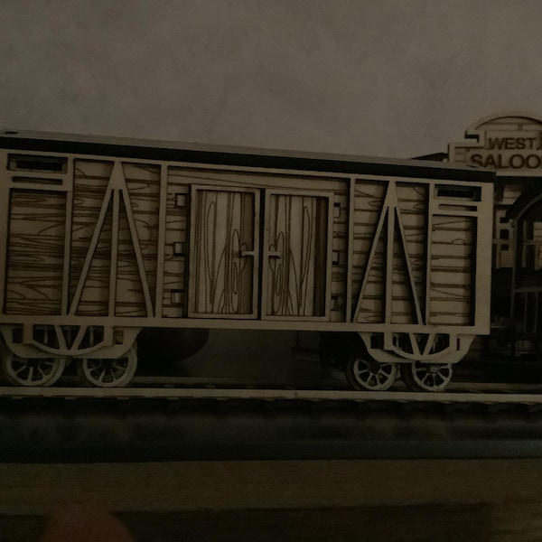 Wild West Freight Wagon + Rails: Files for Laser Cut (28mm-34mm Scale ...