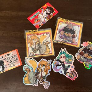 Acrylic Keychains: Original Art / Furry Ocs - Etsy