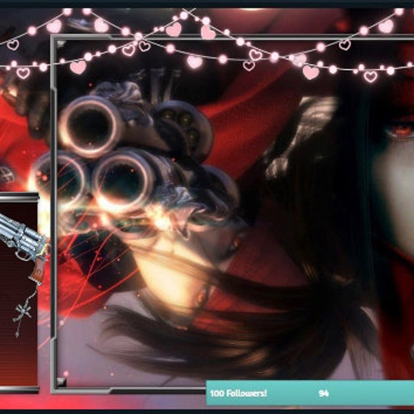 Animated Hearts Fairy Lights | Stream Deco for Twitch/youtube Streams ...