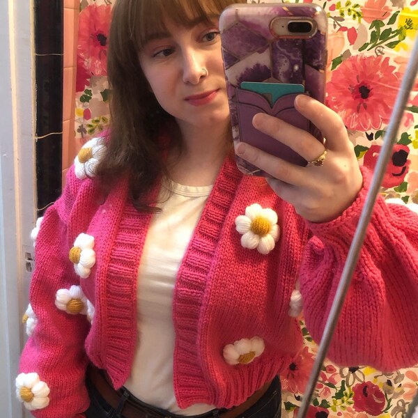 Daisy Cardigan in Oat Combo