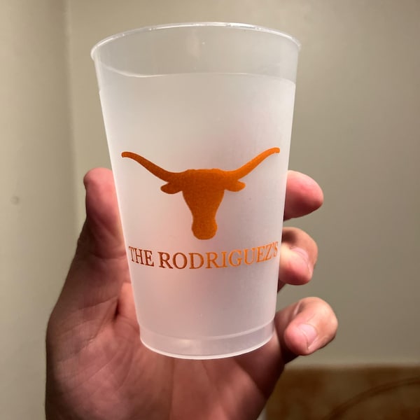 Custom Wedding Cups Reception Bar Frosted Cups Personalized Custom Wedding Cups Reception Bar Frosted Cups Personalized