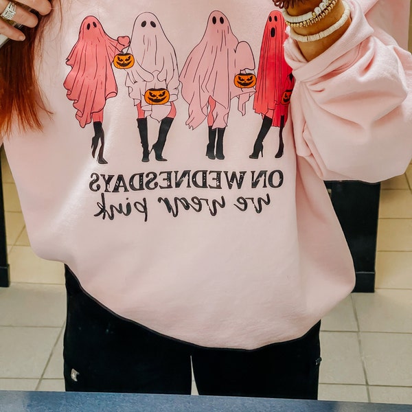 We Wear Pink Ghost Bucket Black Tee
