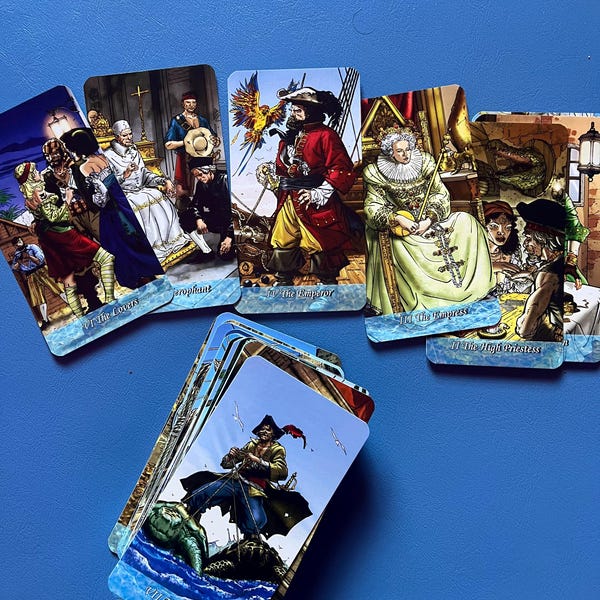 Rare Tarot of the Pirates 78 Cards Deck - Sea Tarot - Etsy