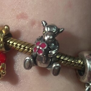 New Tigger Winnie the Pooh Bead Pink Enamel, Authentic Charm for
