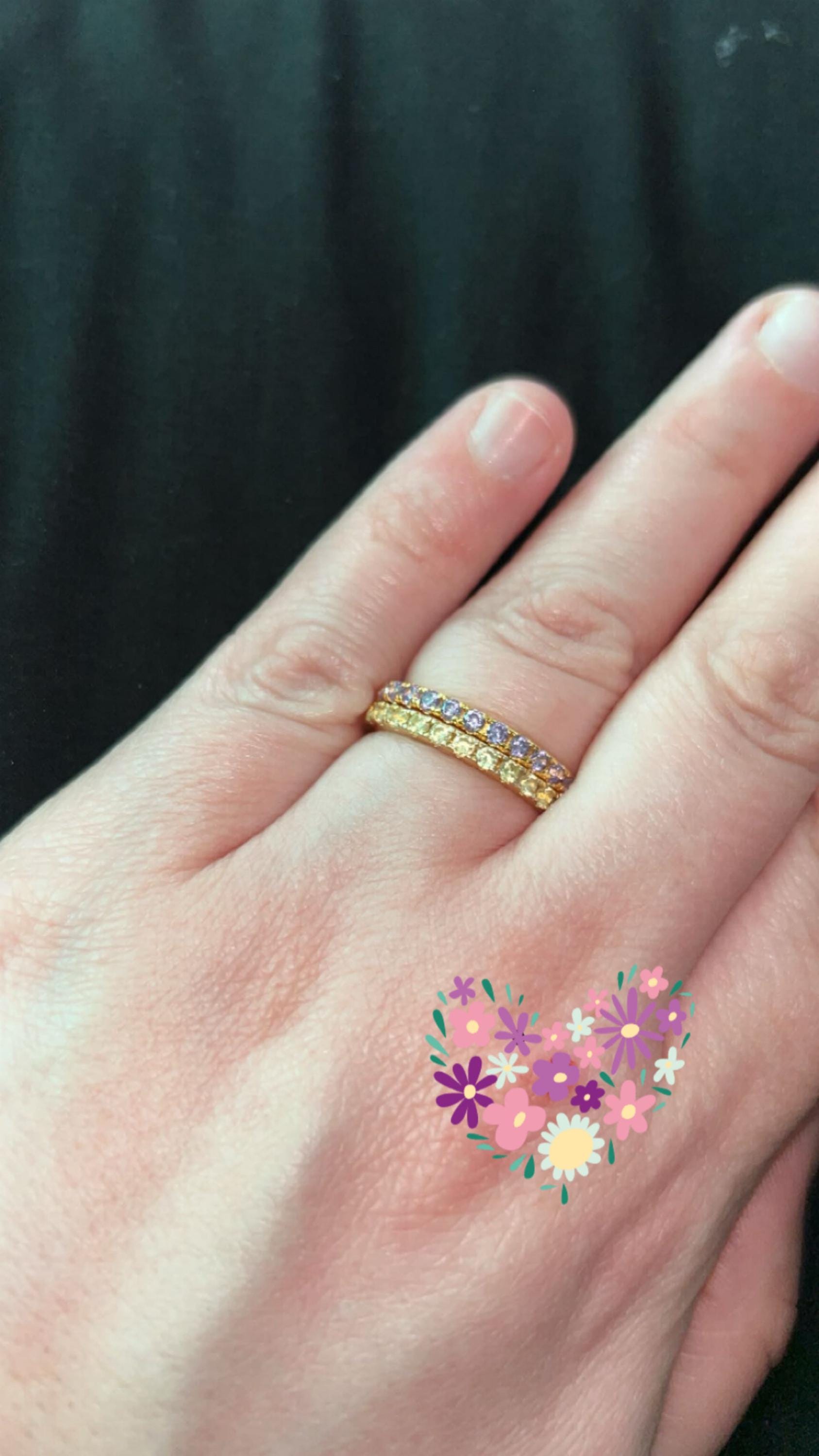 Birthstone Band Ring - Half Eternity Ring - Wedding Ring - Everyday Ring - Stacking Ring - Dainty Ring - Minimalist Ring - BREANNA RING