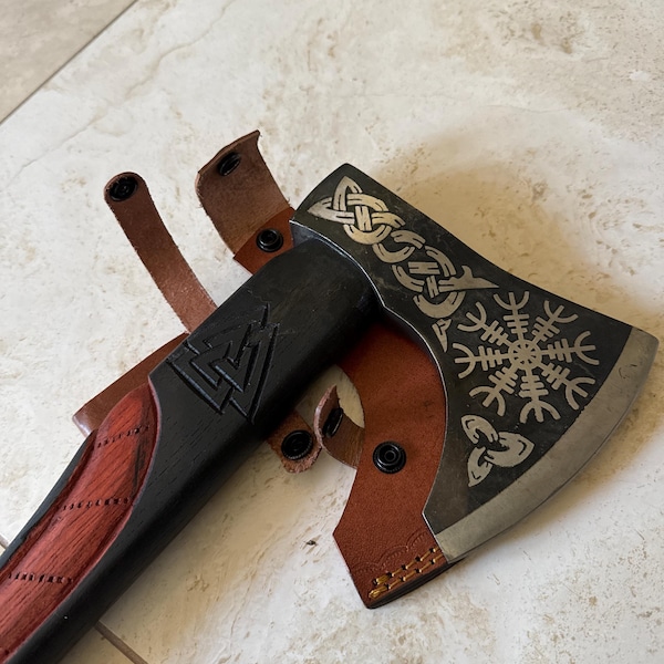 Hand-forged Viking Axe, Norsemen Axe, Fantsy Axe Gift for Him, Ragnar ...