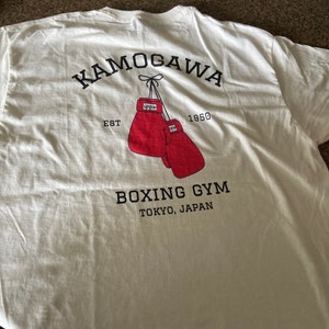 Anime Hajime No Ippo Kamogawa Boxing Gym T Shirt Manga Makunouchi Takamura  KBG Print Short Sleeve T-Shirts Oversized Streetwear 