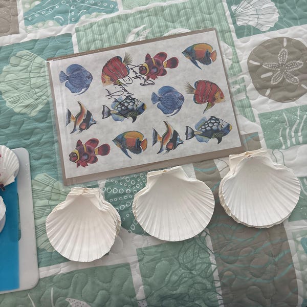 Rice Paper for Decoupage / Tropical Fish Ocean Beach / 1 Rice Paper ...