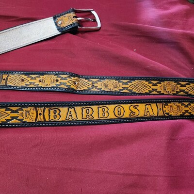 personalized western belts