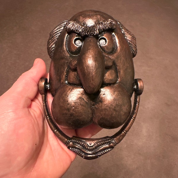 NEW Waldorf & Statler Marley and Marley Muppets Christmas Carol Door Knocker Replica Etsy