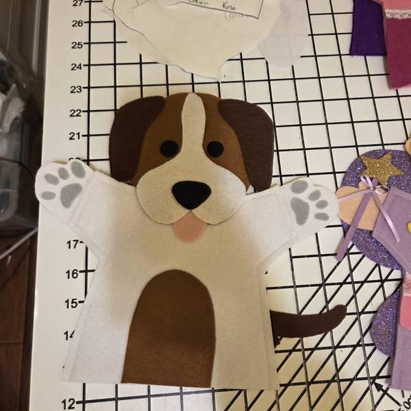 Dog Felt Hand Puppet Sewing Pattern (PDF Pattern) - Etsy