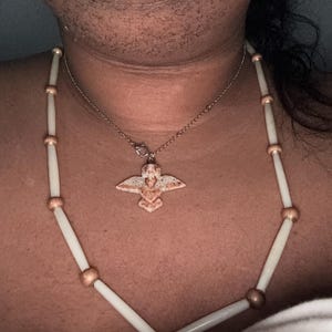 Collana Con Ciondolo Orso In Porcellana Marrone, Argento Placcato, Portafortuna E Gioiello Spirituale Per Bambini