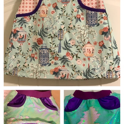 Girls Skirt Pattern PDF Reversible A Line Skirt Sewing Pattern Baby to ...