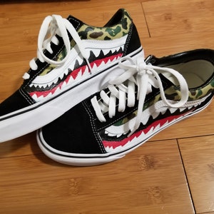 bape vans stencil