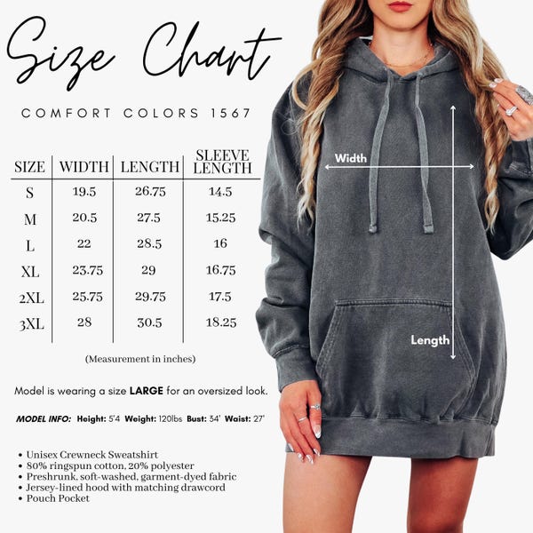 Gildan 64000 Video Size Chart, Size Chart Mockup, Oversized Size Chart