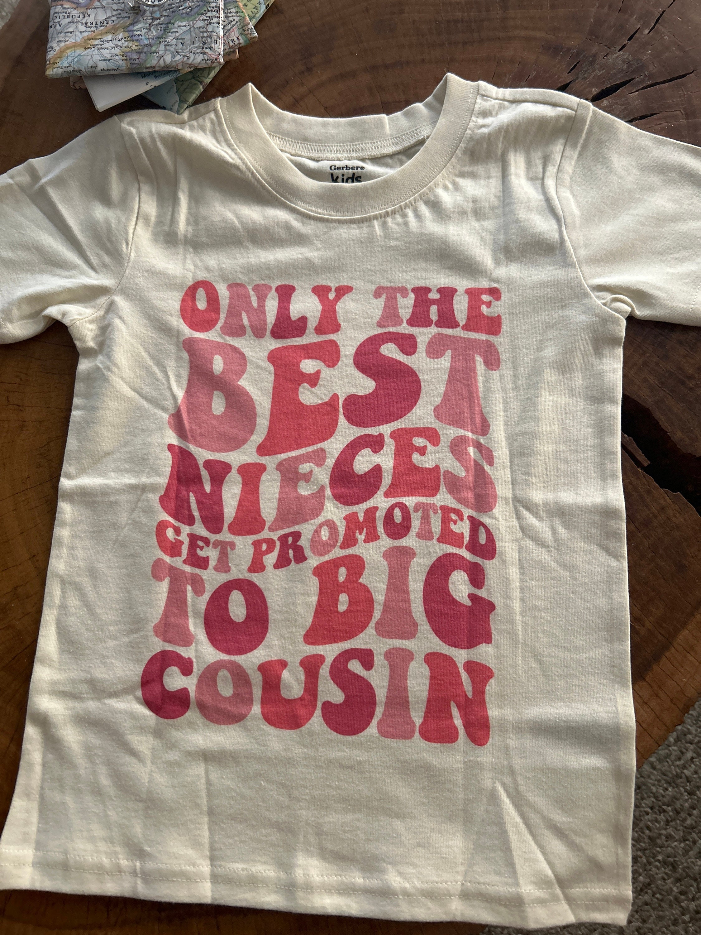 Only The Best Nieces Get Promoted To Big Cousin Shirt  and Onesie®, Niece Toddler & Youth Shirt, Cool Cousins Club Shirt, Big Cousin Shirt