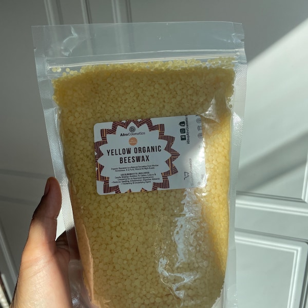 Yellow Beeswax Pellets, 100% Pure Natural Organic Bulk Beeswax for Soap ...