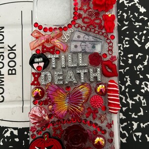 Heart Mirror Charm - Large , Junk Cases , Decoden Case, Hello |Kitty|Charm case|Freestyle Case | Rainbow|Design Case|Customizable Junk Charm