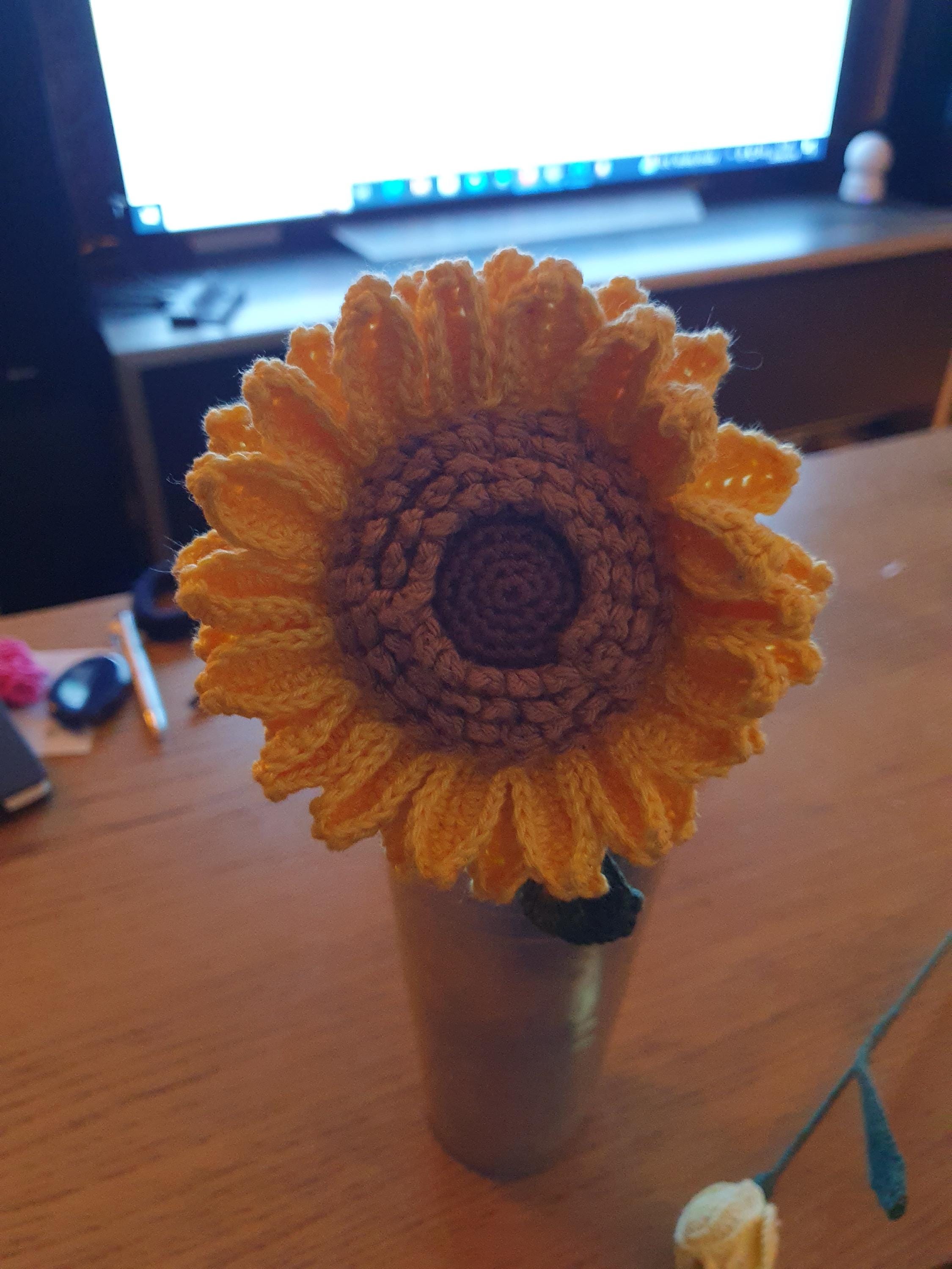 Sunflower Crochet Pattern, Crochet Flower Bouquet Pattern, Crochet Flower Pattern, Wedding Flower
