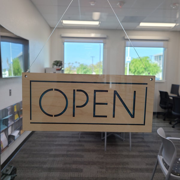 Reversible Open Closed Sign, Business Sign, Shop Sign, Store Sign ...