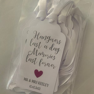 Bride &amp; Groom Wedding Gift Tags Perfect for Wedding Day | Etsy UK