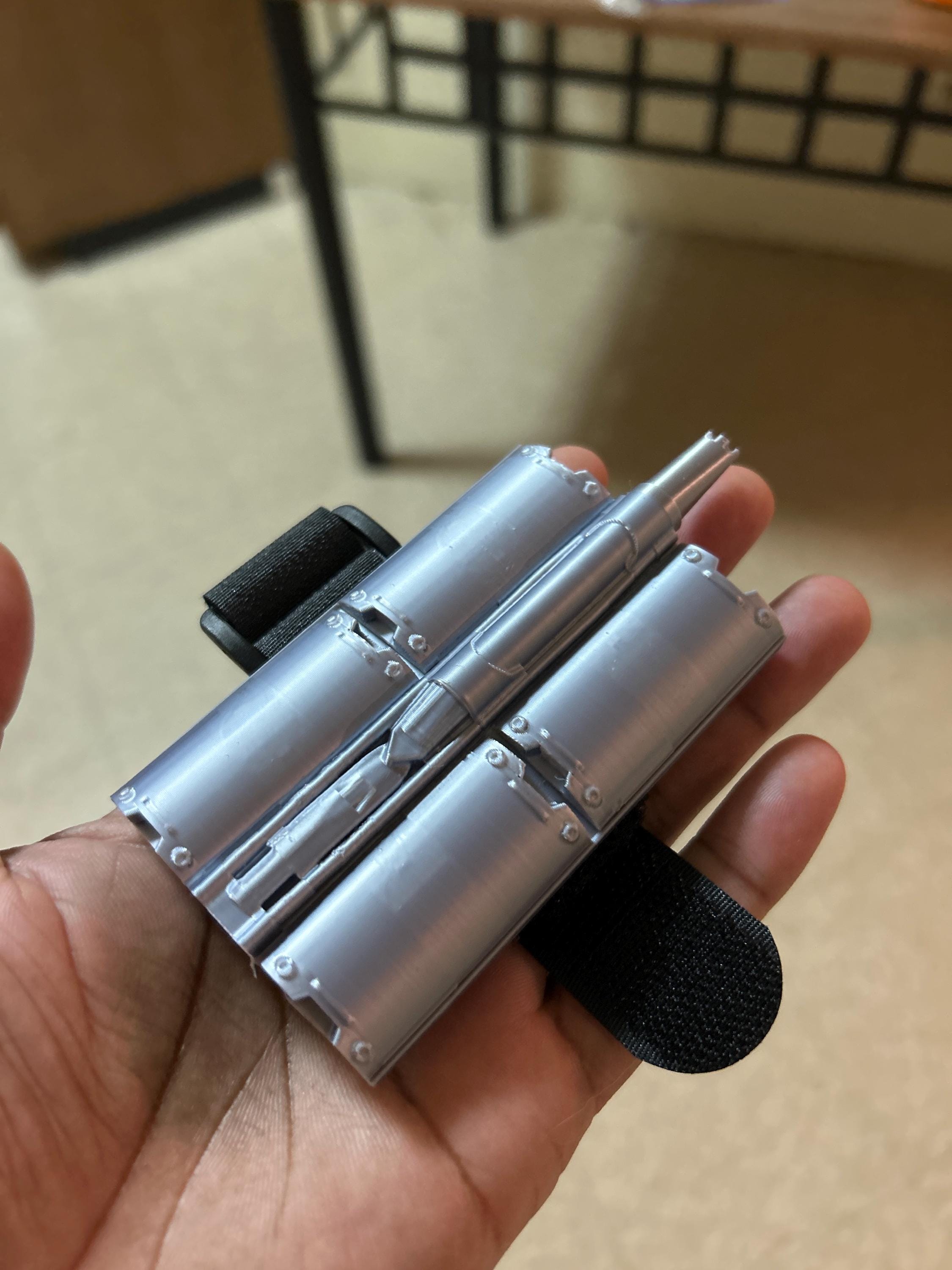 Customer photo of Brand New Day inspired Web Shooter x2(Pair) - Cosplay Prop | Magnetic Cartridges | Hidden Wristband Mount