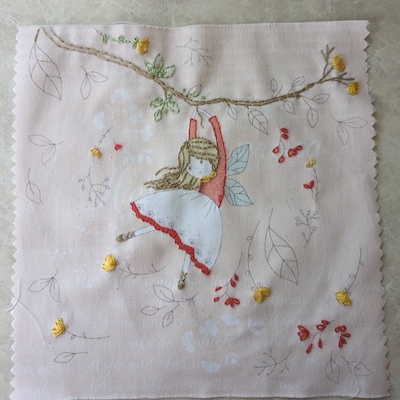 Flying Fairy Embroidery Kit, Hand Embroidery, Fairy Nursery, Christmas ...