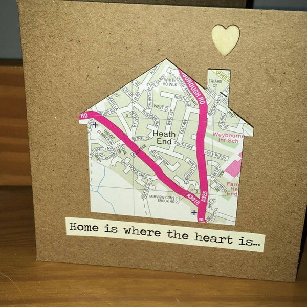 Handmade New Home Card - Etsy UK