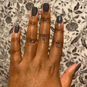 Dark Gray Creme Nail Polish by Black Dahlia Lacquer Dove - Etsy Dark Gray Creme Nail Polish by Black Dahlia Lacquer Dove - Etsy