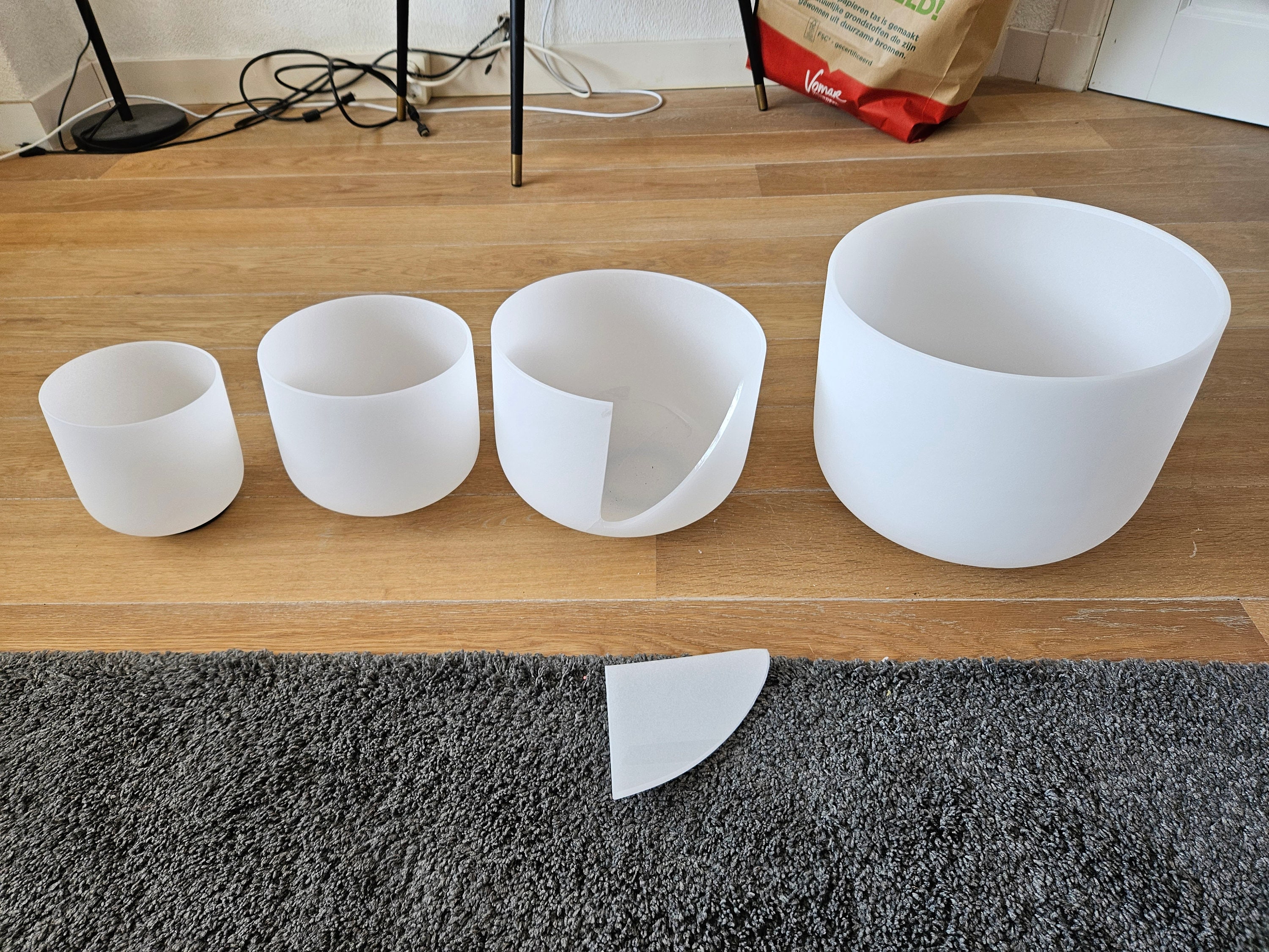 440hz Perfect Pitch Hand Crafted 6-12 Inch Crystal singing bowls set, 6+8+10+12inch set, 7+9+11inch set, 7 chakra