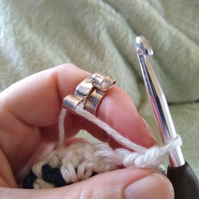 The Original 2 Loop Strand Knitting Ring, the Best Crochet Ring