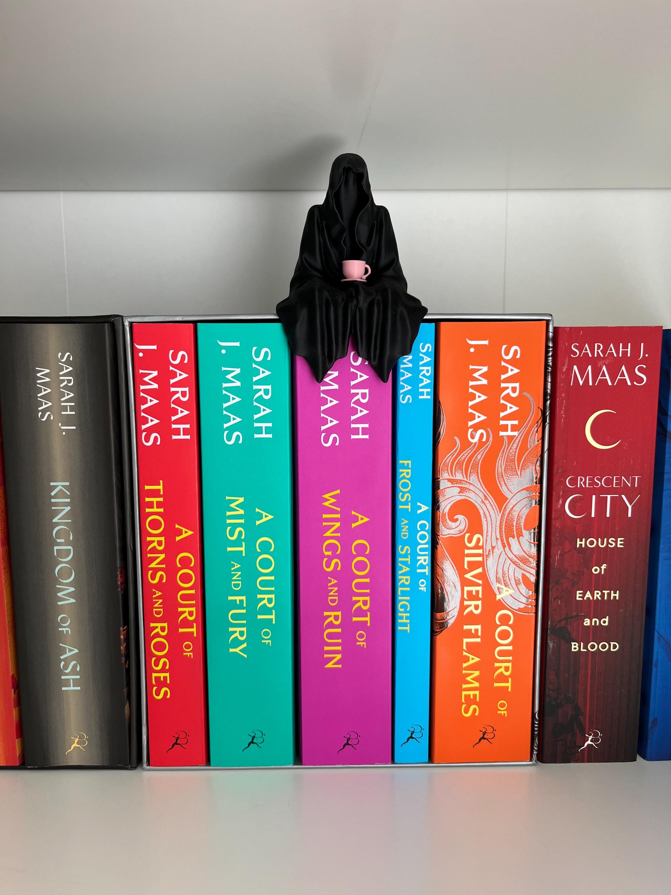 Suriel / Ghost / Grim Reaper Figurine - with Teacup Attached! Bookshelf Decor