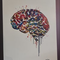 Buy Brain Anatomy Watercolor Print Medical Art Science Art Wall Decor ...