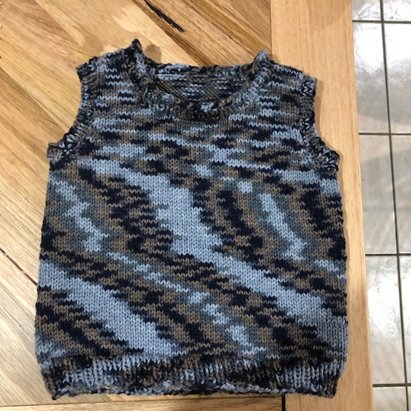 Colorwork Vest Knitting Pattern, Baby and Child Waistcoat Knitting ...