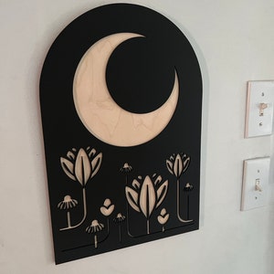 Minimal Arch Colorblock Wood Sign - Etsy