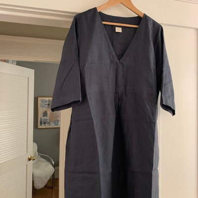 Linen Tunic 'yvette' Plus Size Tunic Linen Dress for - Etsy